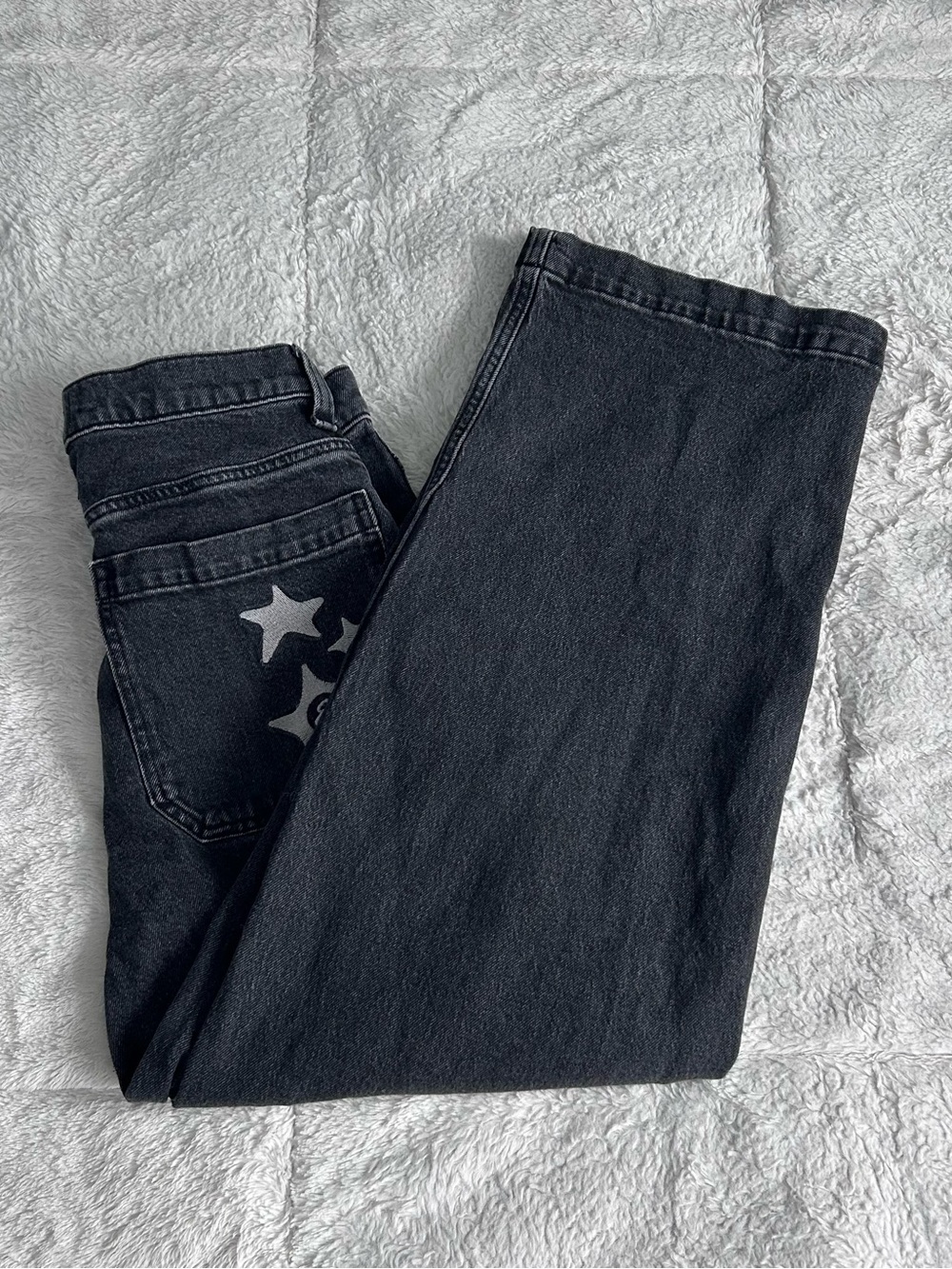 Hollister Super Baggy Dark Washed Women’s Jeans Stars Embroidered W30xL30